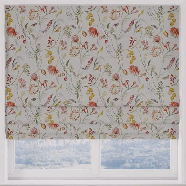 Terrys Springtime Multicolour Floral Blackout Made to Measure Roman Blind