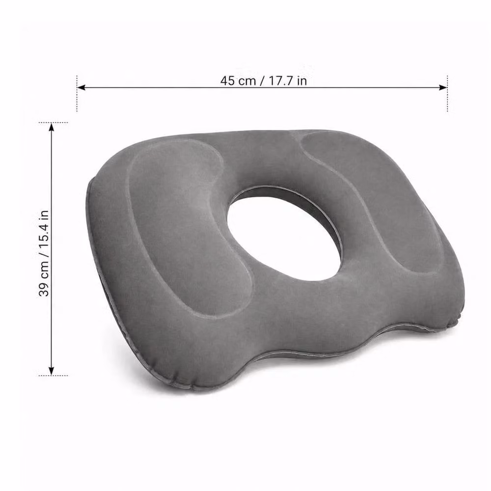 PAWNORA Orthopaedic Memory Foam Ring Donut Seat Cushion in Grey with Removable Breathable Cover – 2