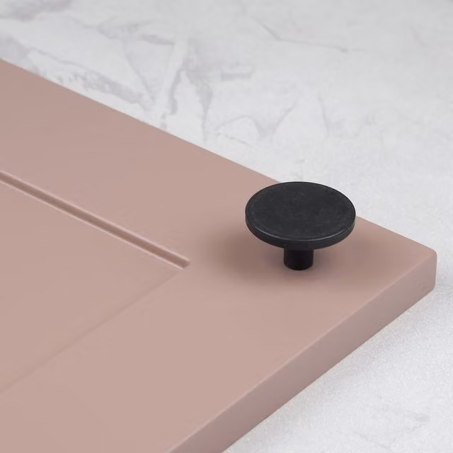Recycled Plastic D-Bar Handle in Matt Black, 42.1mm