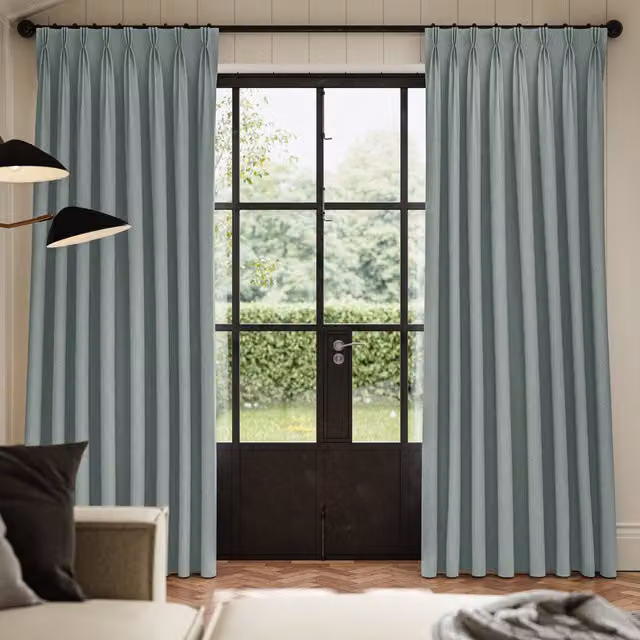 Ante Decor Fortress No Joins Dimout Made To Measure Curtains in Grey
