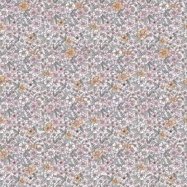 I Love Wallpaper Ditsy Gardenia Floral Botanical Wallpaper in Sage Green and Pink
