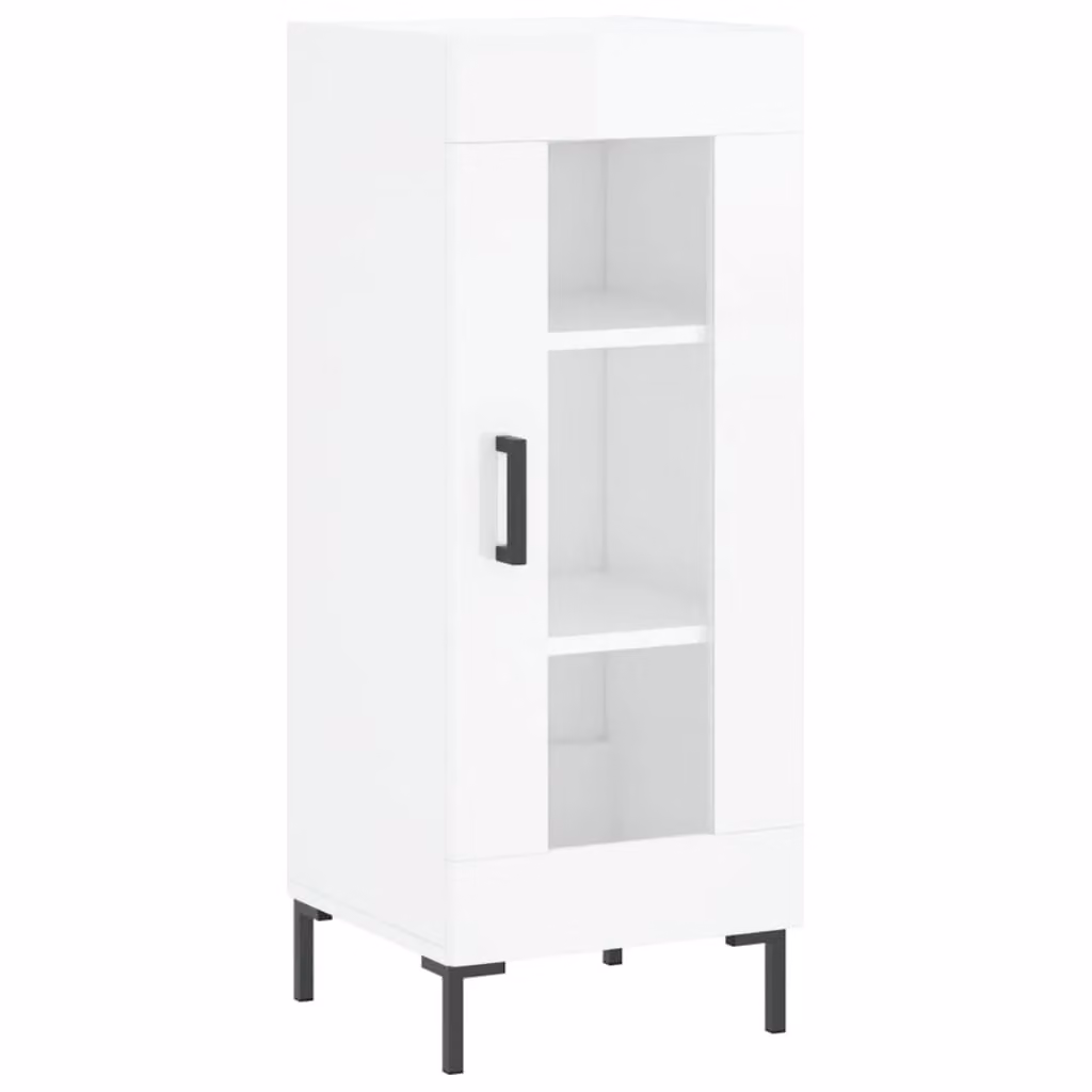 Berkfield Home High Gloss White Wall Mounted Sideboard, W/D/H: 34.5 x 34.0 x 90.0 cm – 2