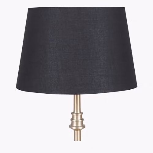 Pacific Lifestyle Black Modern Cone Fabric Lampshade with Reducer Ring, Diameter: 40 cm – 3