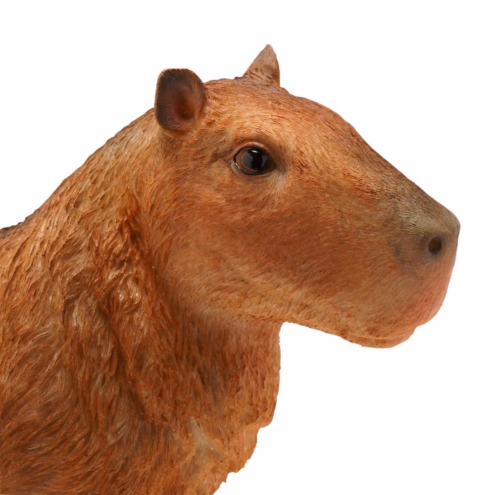 Naturecraft Large Sitting Capybara Tabletop Ornament in Brown – 4