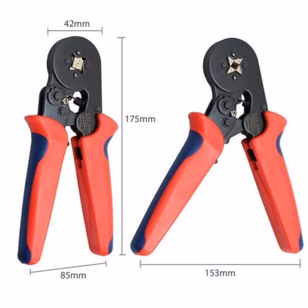 VOGREX HSC8-6-4A Bootlace Ferrule Crimping Pliers, AWG23-7, Red – 4