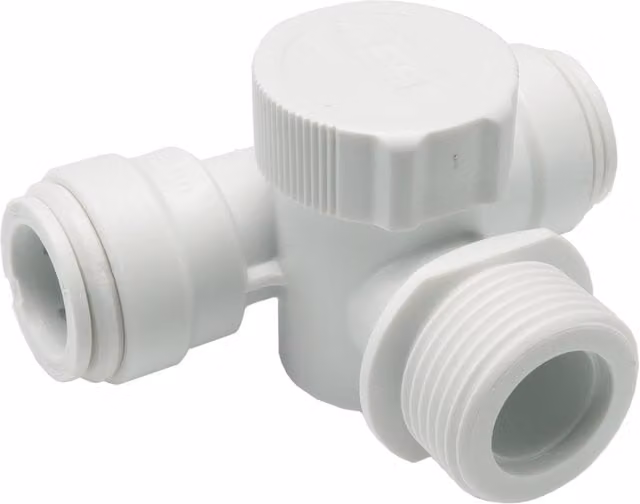 John Guest Speedfit Appliance Tee 15mm x 3/4 Grey (Pack of 2)