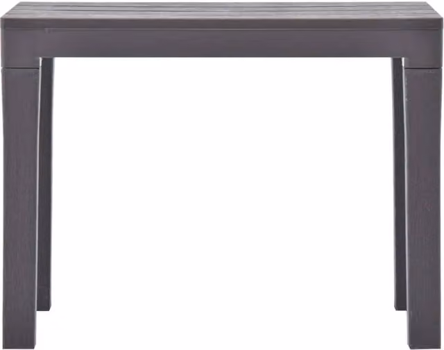 Berkfield Home Durable Garden Benches, 2 Piece Set, Mocca Plastic in Grey