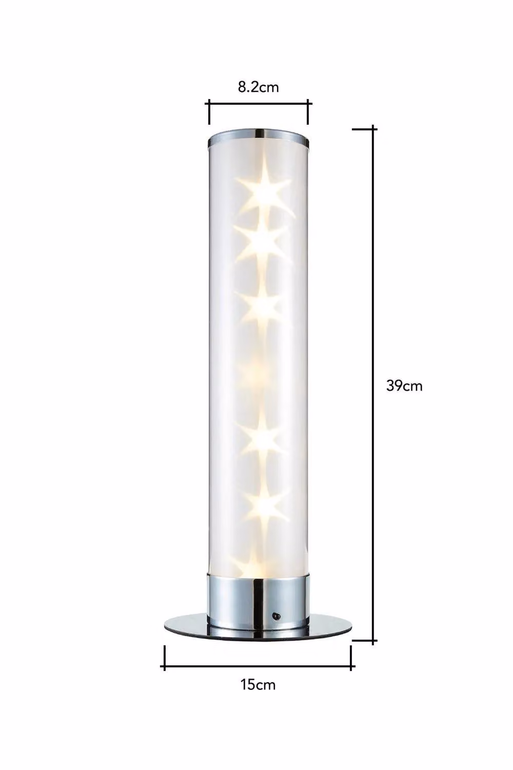 BHS Lighting Glow Galaxy Table Lamp in Silver with Remote Control – 3