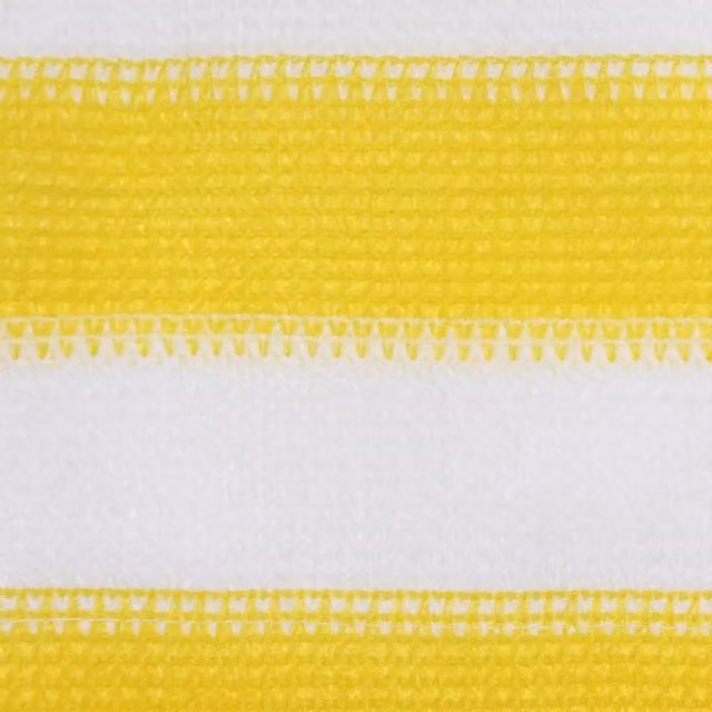 Berkfield Home Balcony Screen Yellow and White W: 120 cm, L: 600 cm