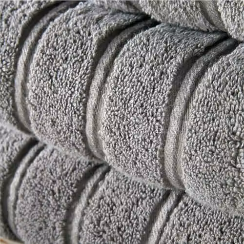 Christy Antalya 6 Piece Luxury Turkish Cotton Towel Set in Grey, 600GSM – 3