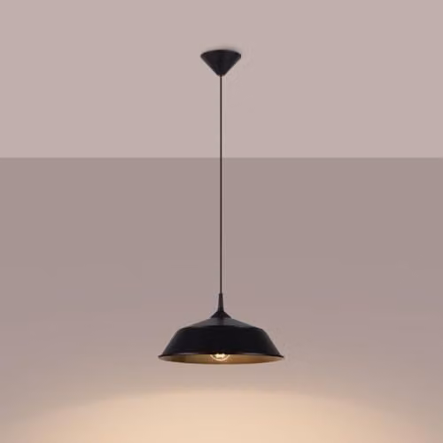 SOLLUX lighting Frika Pendant Light in Black, W/D/H: 34 x 34 x 74 cm – 2