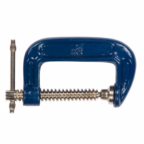 Bluespot Tools Fine Thread G-Clamp, Blue, Cast Iron – 2