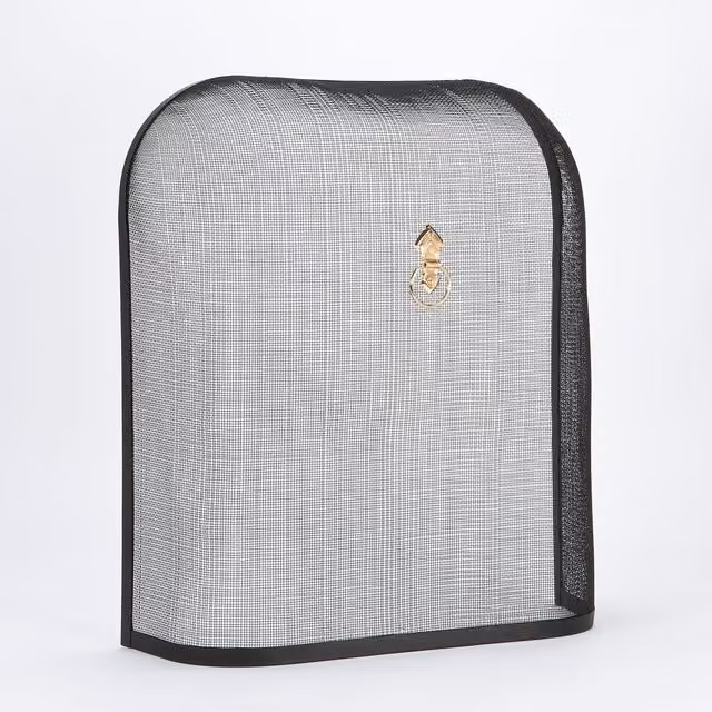 Inglenook Fireside Products Black Metal Dome Shaped Spark Guard