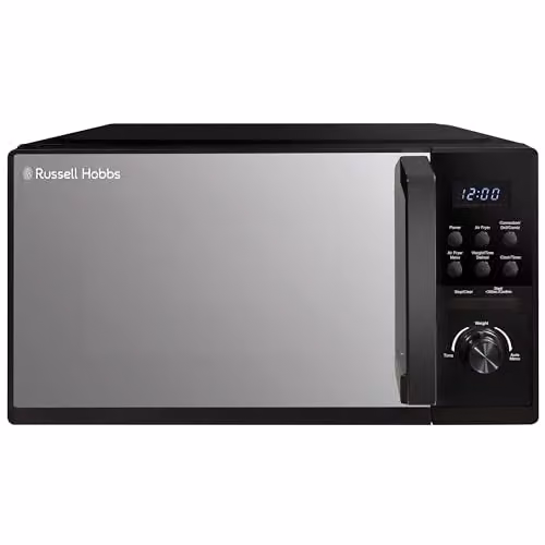 Russell Hobbs 25L 4-in-1 Digital Combination Microwave with Air Fryer Function, Grill and Convection, 900W, Black, RHMAF2506B