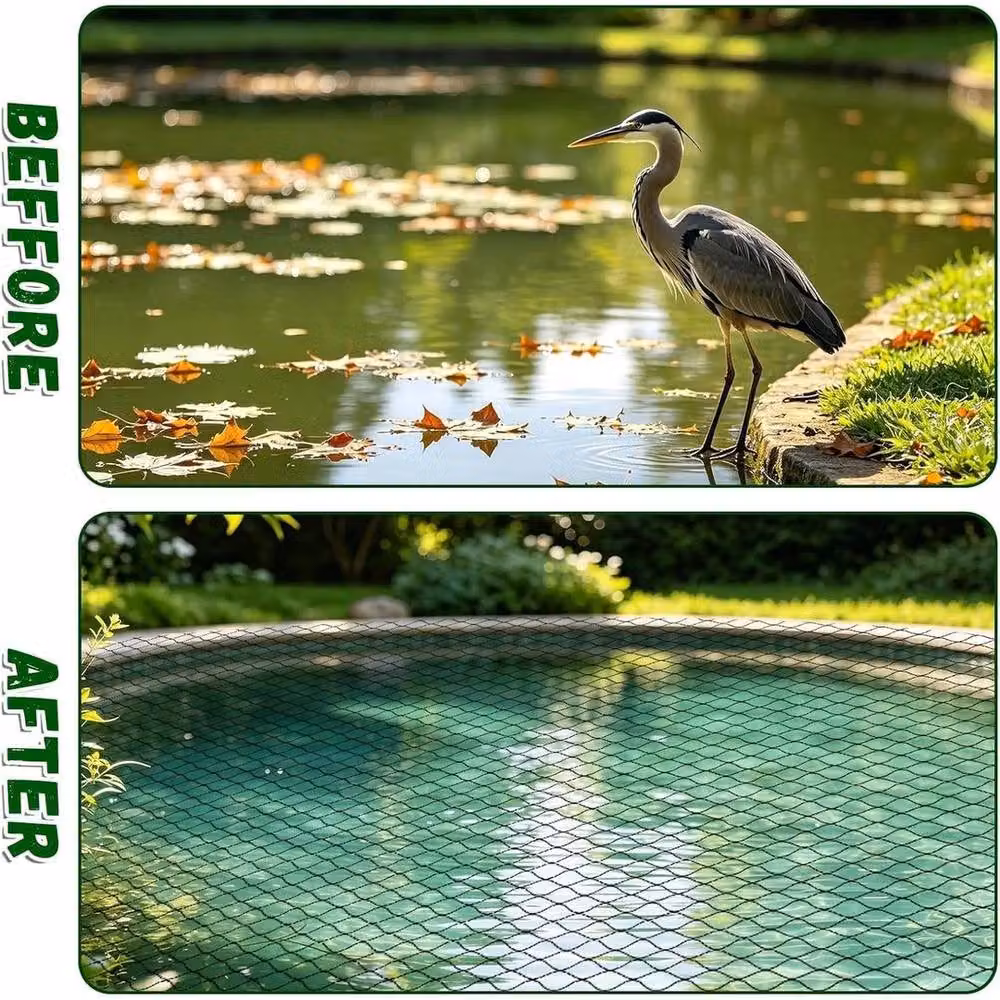 Spetlek Heavy Duty Black Garden Bird Netting Mesh, 2 Pack, W: 2 m, L: 10 m – 4