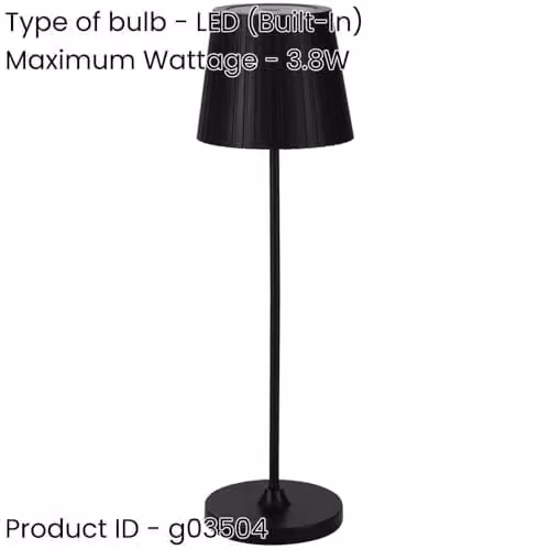 Loops Minimalist LED Table Lamp in Black and Gold/Brass with Touch Control – 1