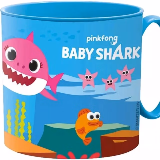 Stor Baby Shark Licenced Micro Mini Melamine Mug, Multicolour, 265 ml