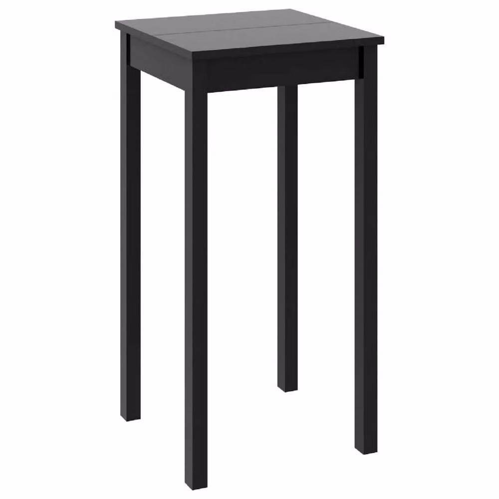 Berkfield Home Chic Modern Black MDF Bar Table, W/D/H: 55 x 55 x 107 cm – 2