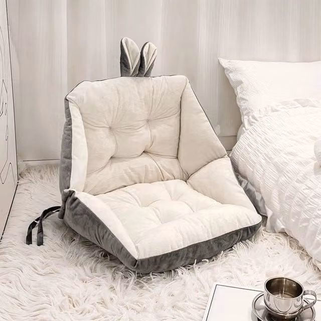 SPETLEK Soft Plush High Back Cushion Chair in White, W/H: 100 x 190 cm – 1