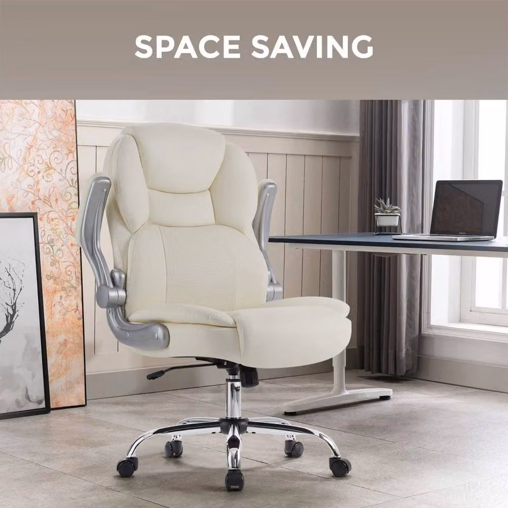 FORGEVIO White Ergonomic High Back Office Chair with Headrest and Armrests – 2