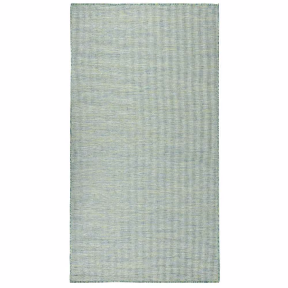 Berkfield Home Turquoise Outdoor Flatweave Rug W/D: 140 x 200 cm – 2