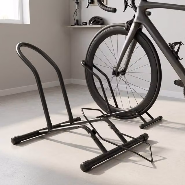 STILVORA Bike Floor Stand for 16 to 29 Inch Bikes, Black – 1