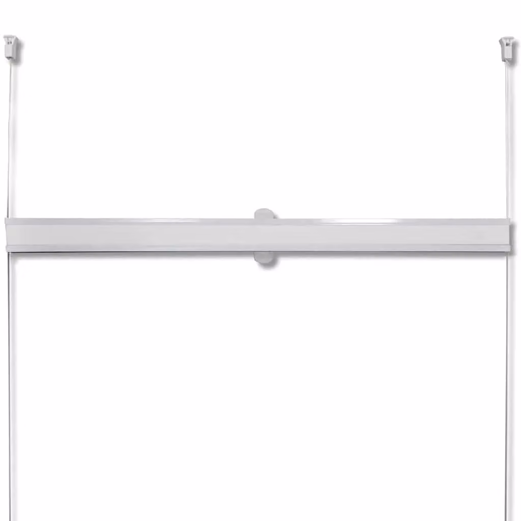 Berkfield Home White Single Pleat Polyester Plisse Blind W: 90 cm, H: 150 cm – 2