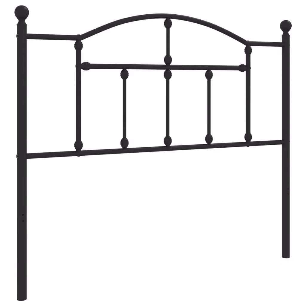 Berkfield Home Metal Headboard in Black, Width: 107 cm – 2