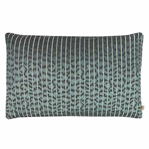 Riva Home Striped Animal Print Rectangular Cushion in Multicolour Green, W/H: 60 x 40 cm – 1
