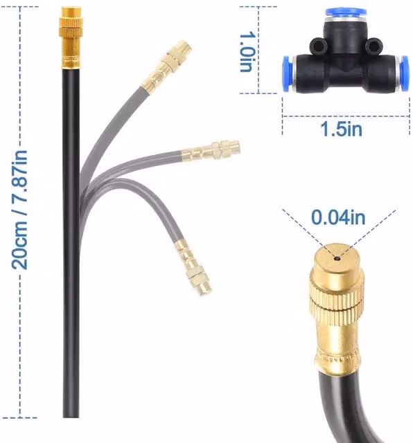 FLAVORA Garden Drip Irrigation Kit, Black – 1