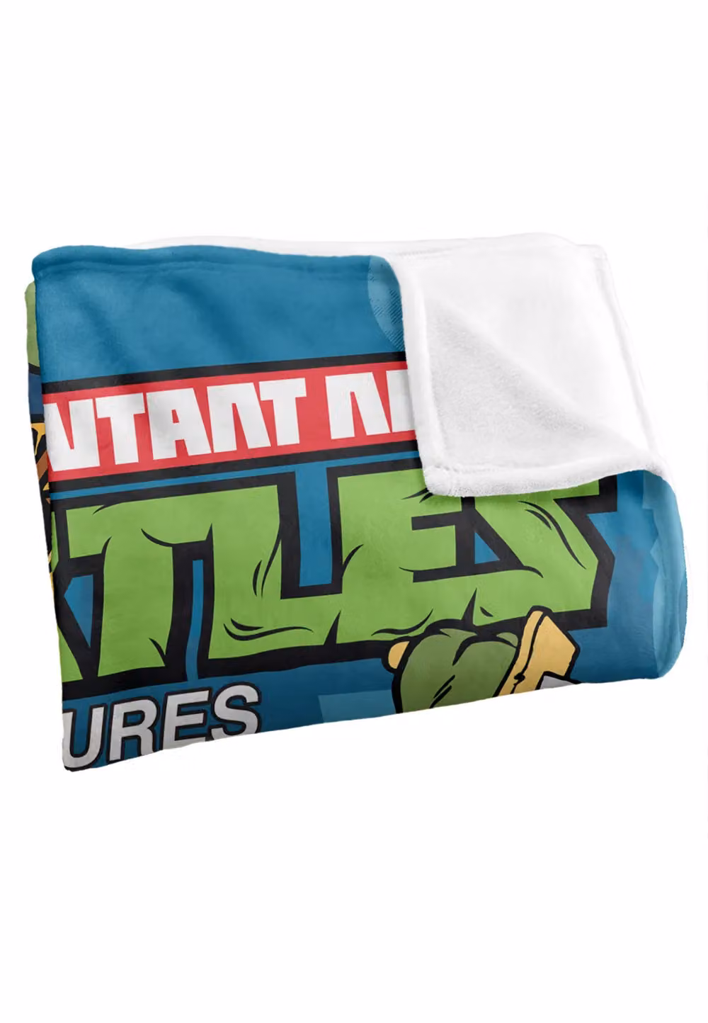 LOGOVISION Teenage Mutant Ninja Turtles TMNT Comic Cover No.21 Silky Touch Super Soft Fleece Throw Blanket, White, W/D/H: 152 x 127 x 1 cm – 3