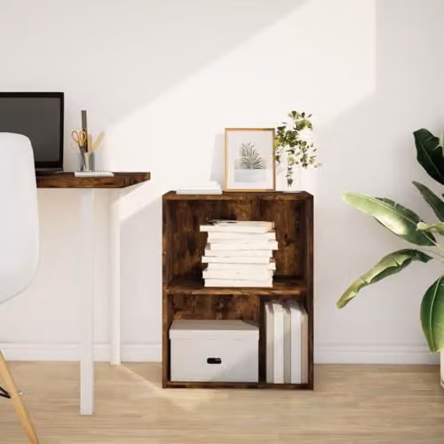 vidaXL Modern Bookcase in Brown Engineered Wood, W: 60 cm, D: 30 cm, H: 77 cm – 2