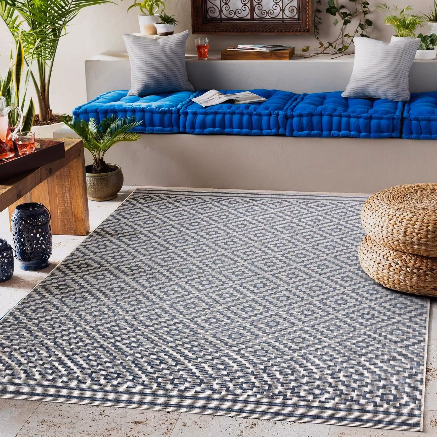 RugsX Grey Flat Weave Polypropylene Rectangular Rug, W: 160 cm, L: 230 cm – 2