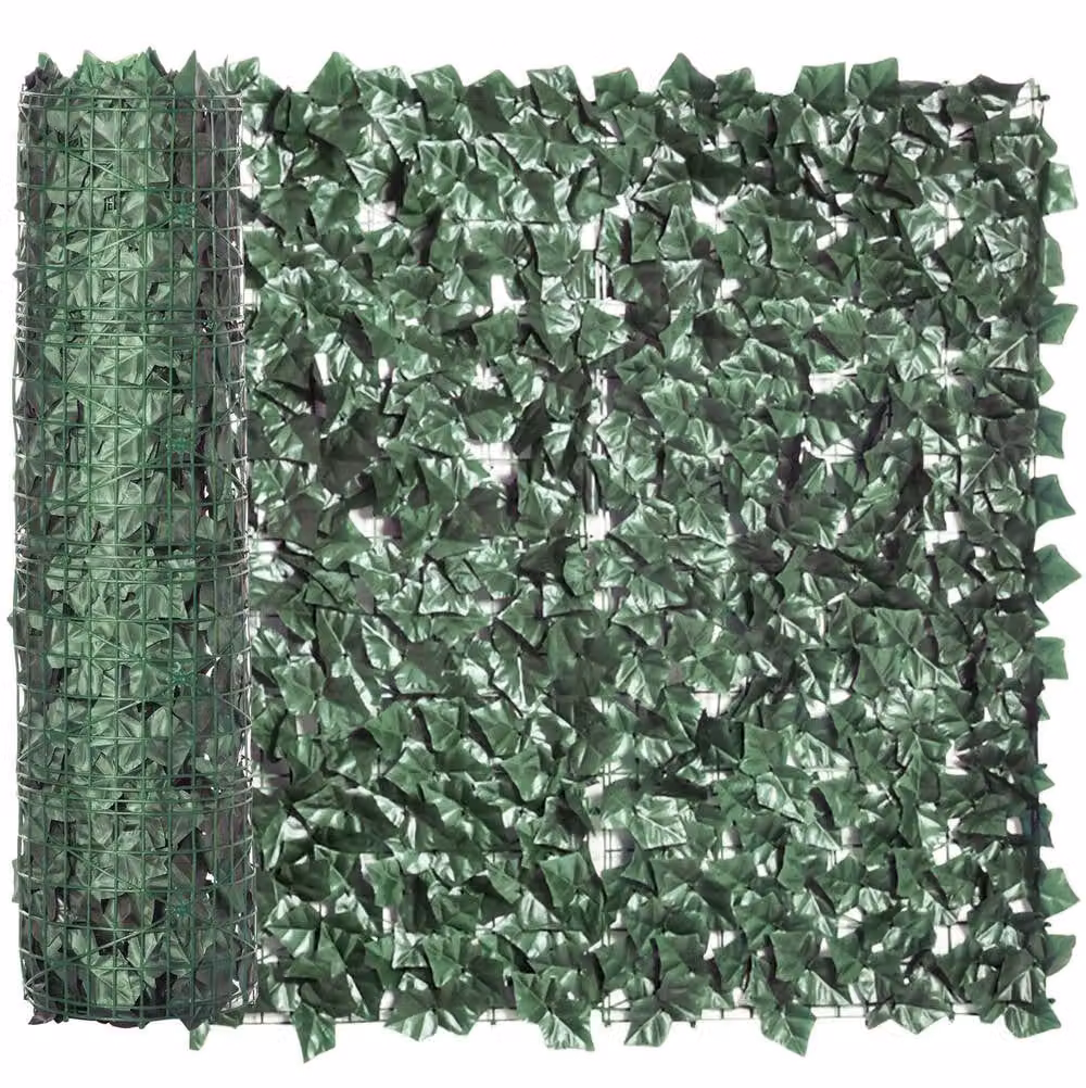 STILVORA Artificial Hedge Privacy Screen, Green, W: 300 cm, H: 100 cm – 3