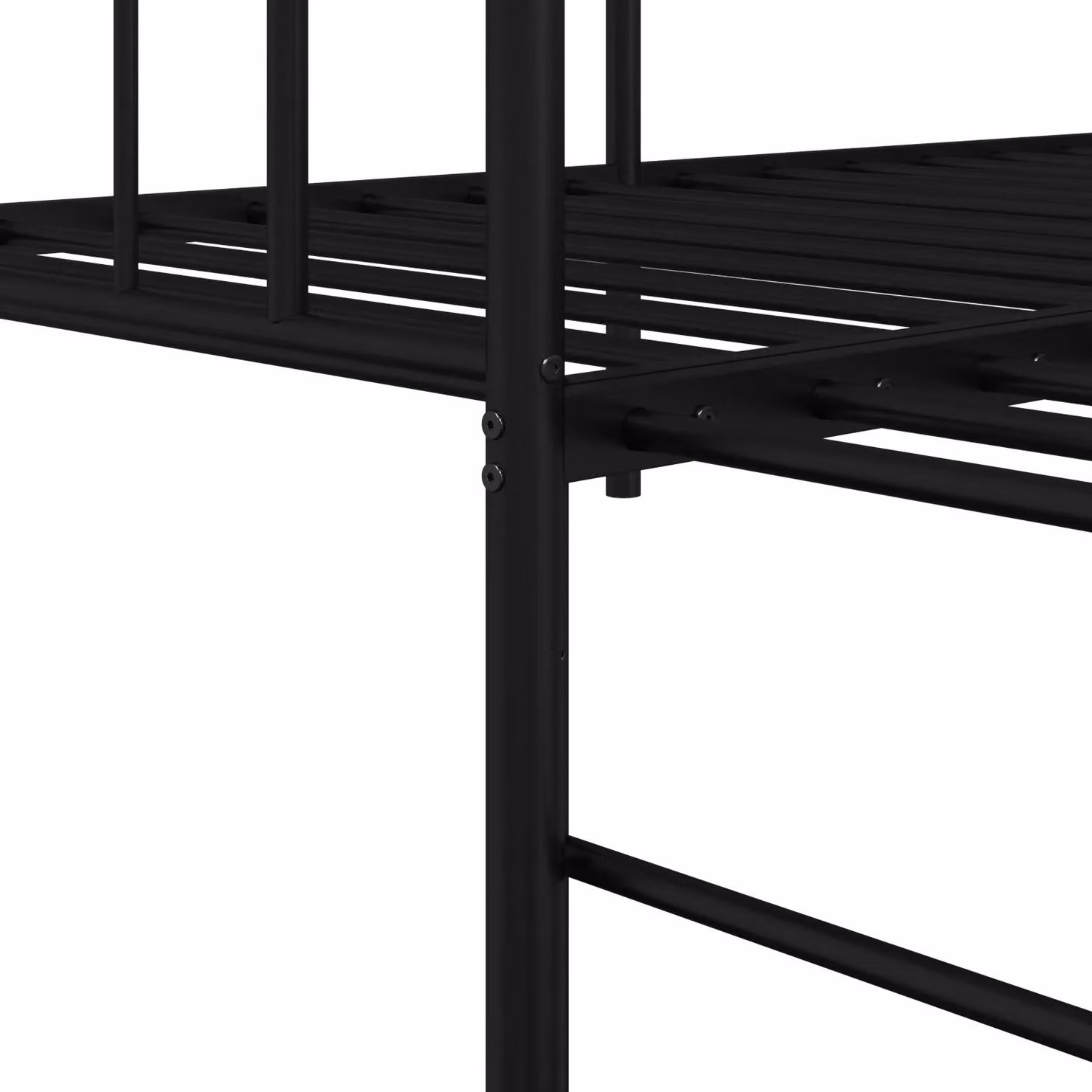 Berkfield Home Modern Black Metal Bed Frame W: 90 cm, L: 190 cm – 5