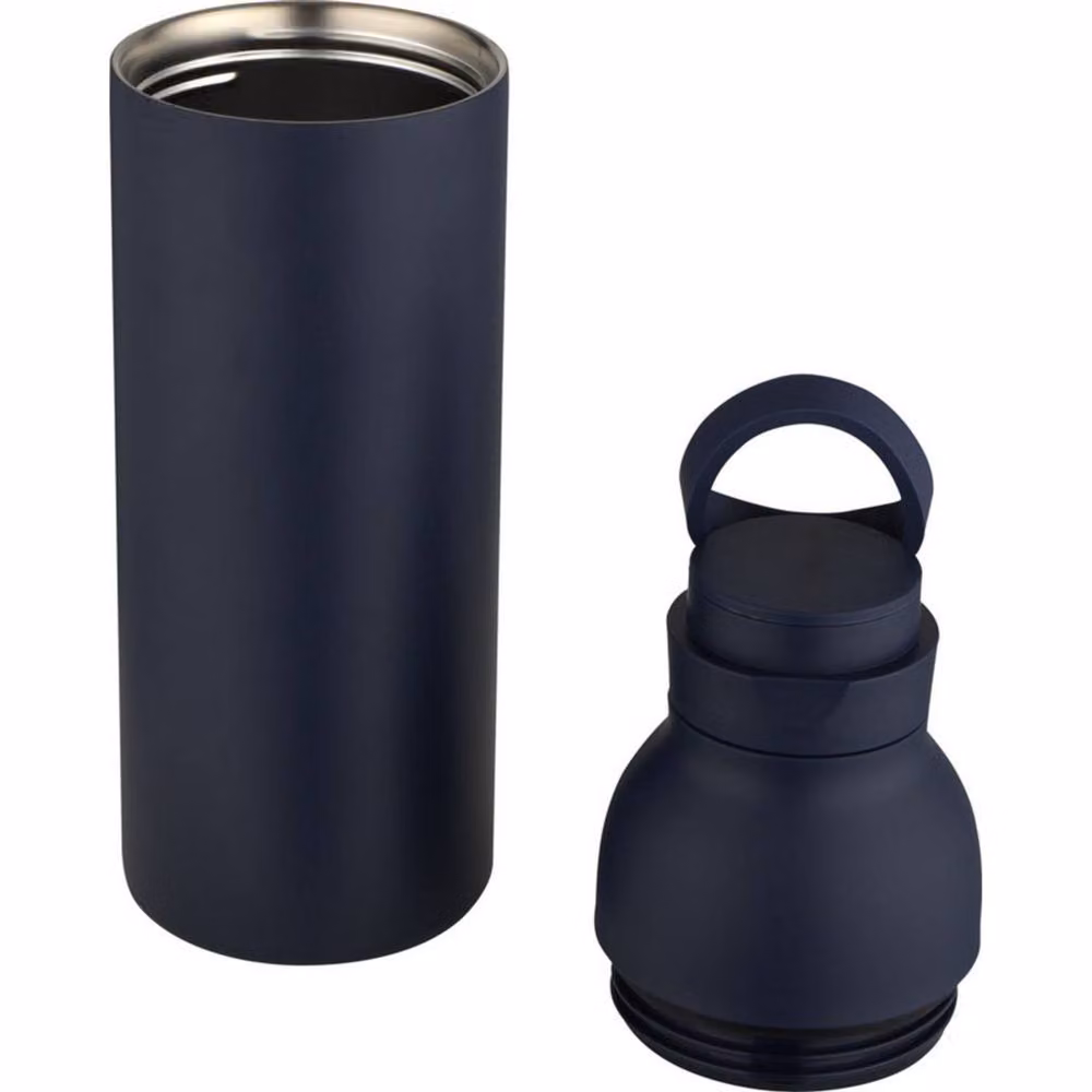 Floso Illuminate Vacuum Insulated Stainless Steel Double Wall Water Bottle Set with Carry Handle, 650ml, Blue – 2
