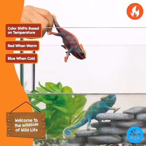 Schleich Wild Life Chameleon Toy Figurine, Multicolour – 4