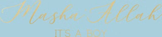 Peacock Supplies Luxury Foiled Baby Boy Greeting Card in Blue and Gold