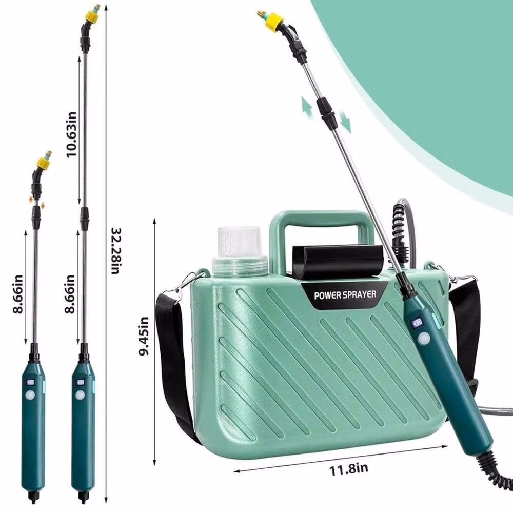 FLAVORA 5L Battery Powered Electric Garden Sprayer in Green – 2