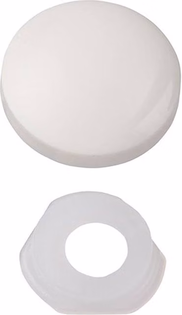 Unifix White Plastic Dome Cap Screw Covers, Box of 200