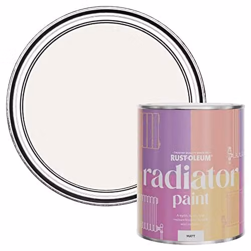 Rust-Oleum Water-Based Radiator Paint in Matt White, 750ml