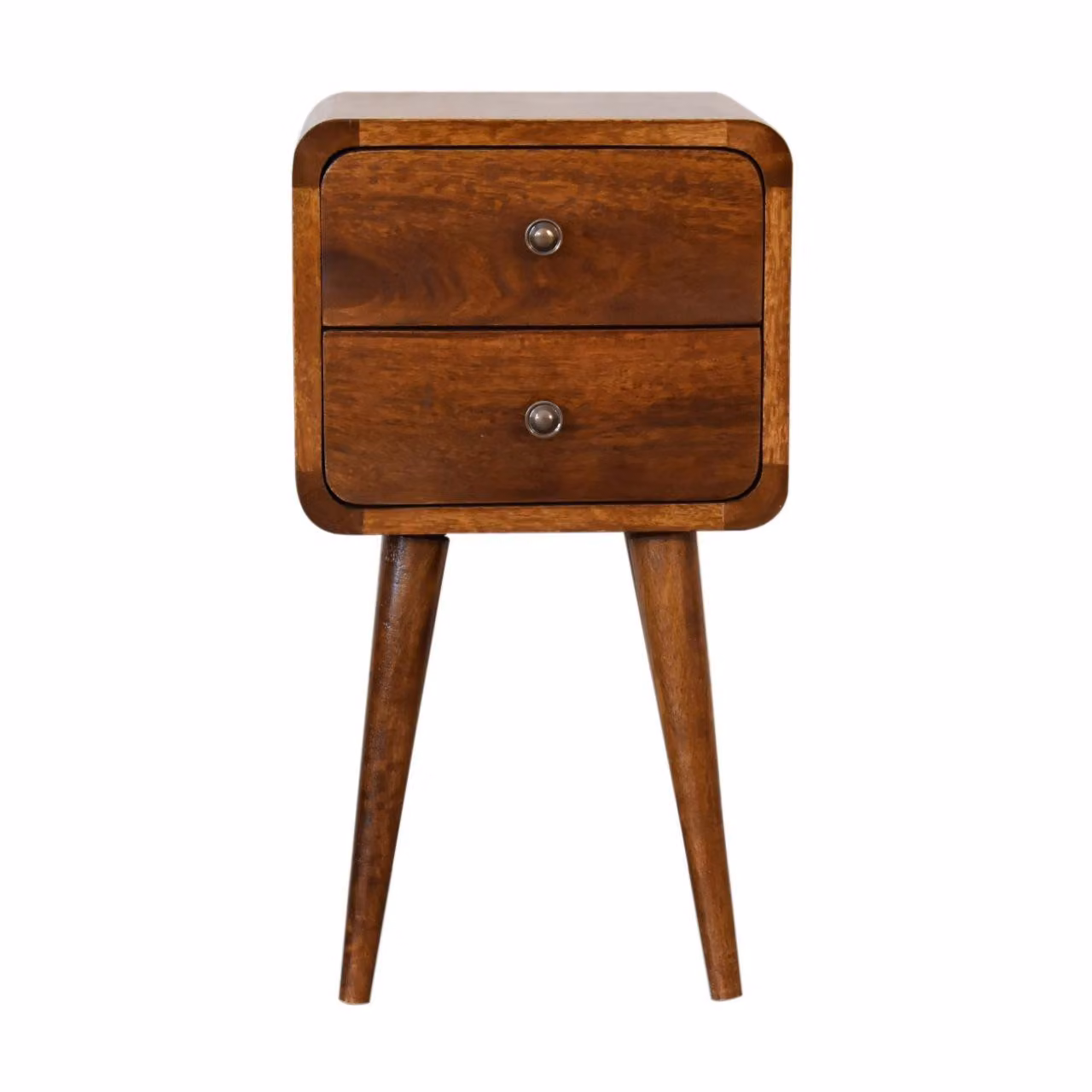 Aosom UK Solid Mango Wood Bedside Table in Brown, W/D/H: 30 x 30 x 55 cm – 2