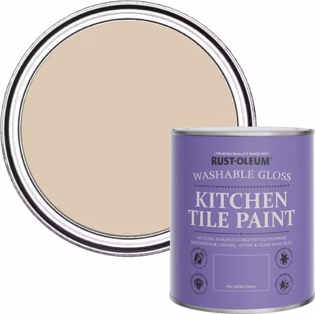 Rust-Oleum Water-Based Kitchen Tile Paint in Gloss Finish, Warm Clay, 0.75 l