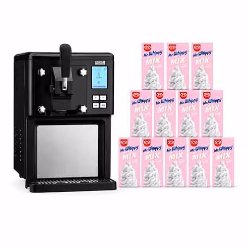 Cooks Professional Luxury Soft Serve Ice Cream Maker in Black with 1.5L Compressor and Digital Display – 5