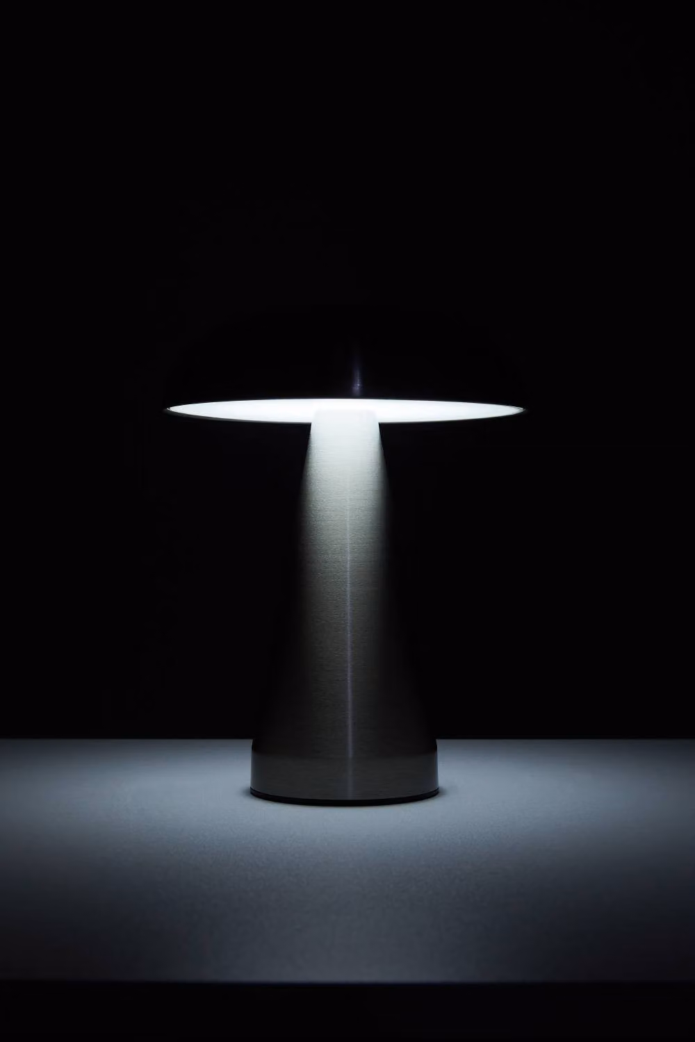 H&O Direct Mushroom Shape Rechargeable Dimmable Table Lamp Night Light in Silver – 7