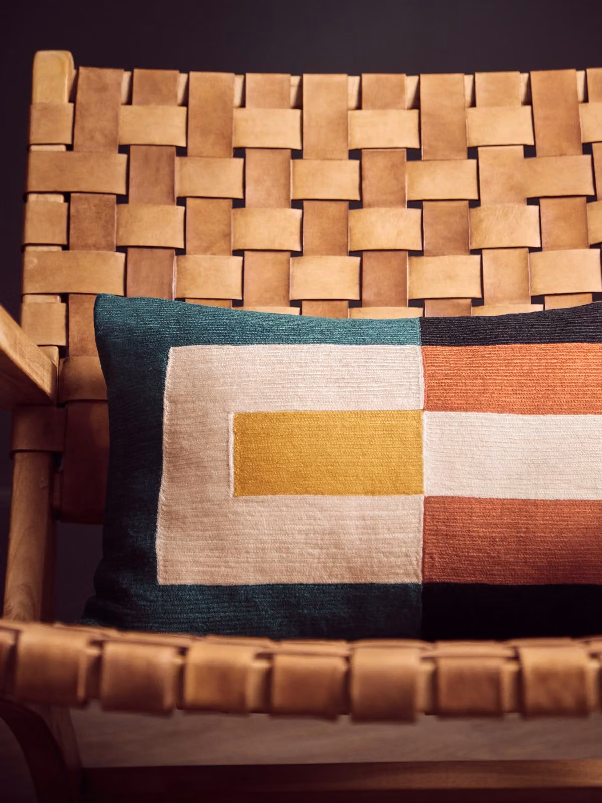 Orsina Bosie Ozella Multicolour Rectangular Graphic Cotton Cushion – 3