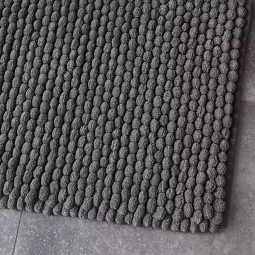 Allure Bath Fashions Luxury Chunky Bobble Bath Mat in Dark Grey, W: 50 cm, D: 80 cm – 6