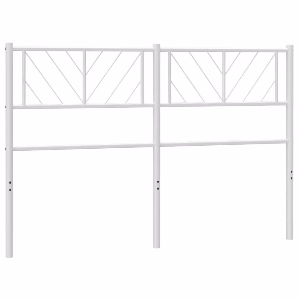 Berkfield Home Classic Metal Headboard in White, 150 cm – 2