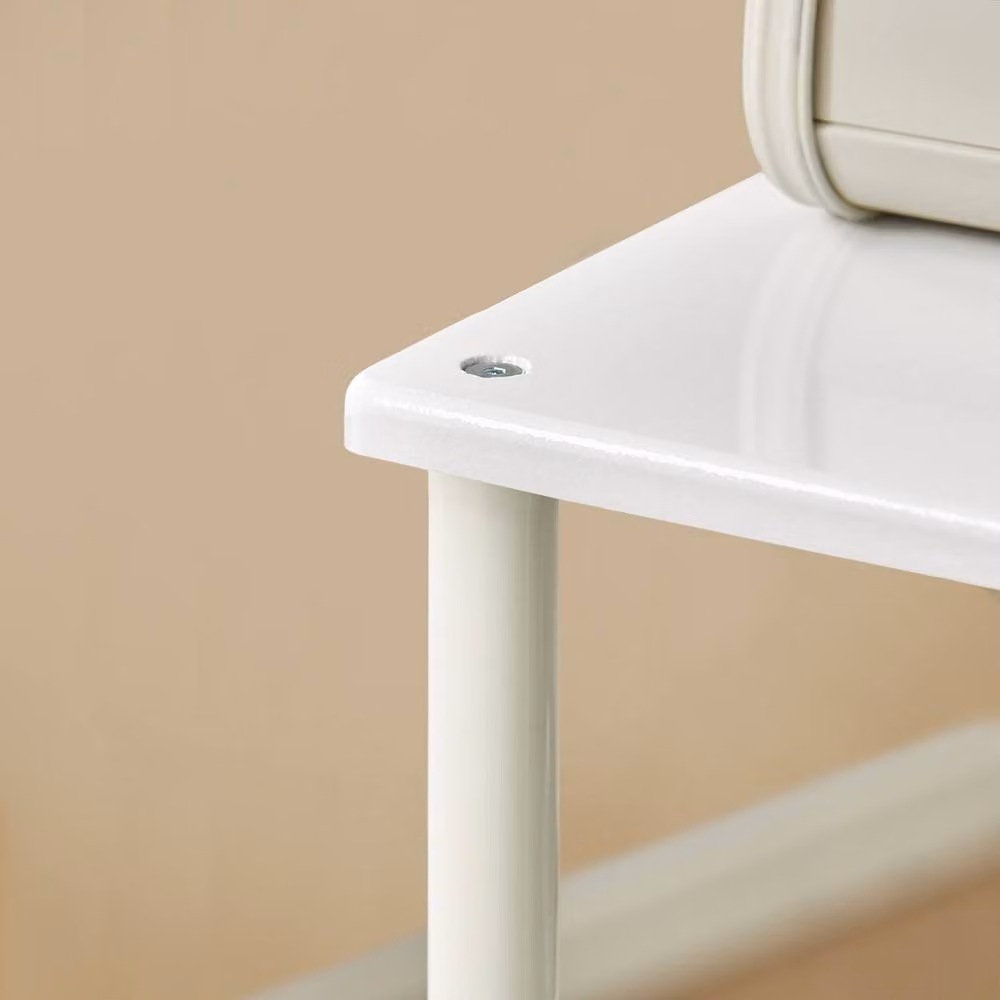 SoBuy Modern White 3-Tier Metal Kitchen Trolley – 2