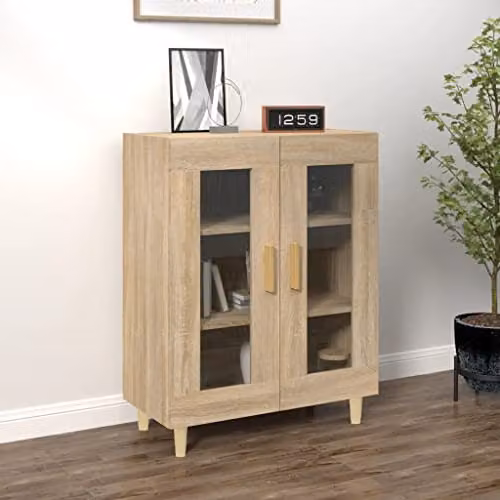 vidaXL Sideboard in Sonoma Oak Brown, W/D/H: 69.5 x 34.0 x 90.0 cm – 2